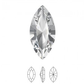 Simili Navette 15x7mm Crystal