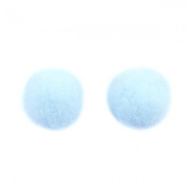 Pompon 15mm Licht Azuurblauw