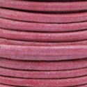 Lederen Koord 2mm Roze