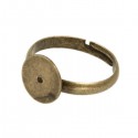 Ring met 10mm plakvlak Brons