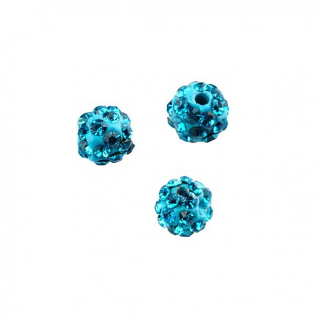 Polymeerkraal 6mm Turquoise Blue