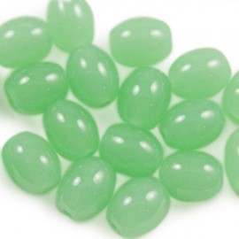 Glaskraal Ovaal 8x6mm Jade Green