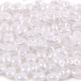PRECIOSA Twin™ White Opaque Pearl