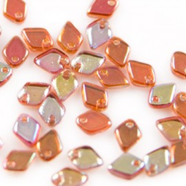 Dragon Scale Beads Crystal Orange Rainbow