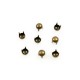 Studs Rond 4mm Brons