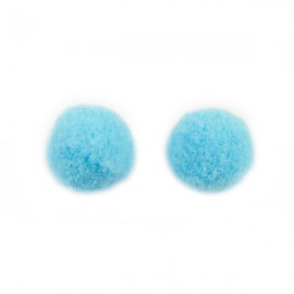 Pompon 15mm Lichtblauw