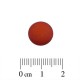 Polaris Cabochon Rond 12mm Matte Red Magma