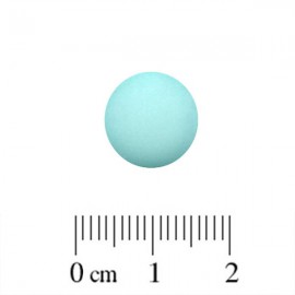 Polaris Cabochon Rond 12mm Matte Light Turquoise