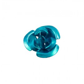 Roosje Metaal 12mm Turquoise